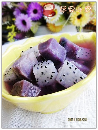 紫薯火龙果糖水的做法步骤8